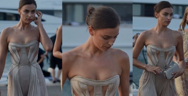 Ирина Шейк не изменяет голым платьям