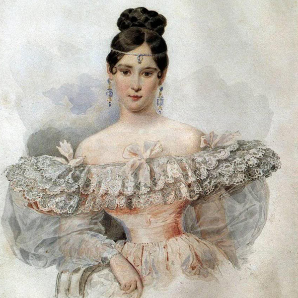 Портрет Натальи Николаевны Пушкиной, Александр Брюллов (1832)