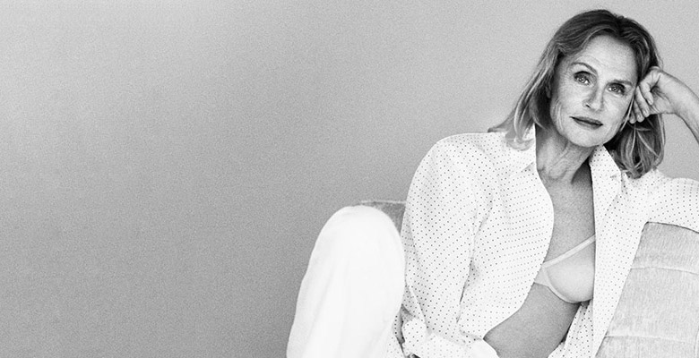 73-летняя Лорен Хаттон в рекламе белья Calvin Klein
