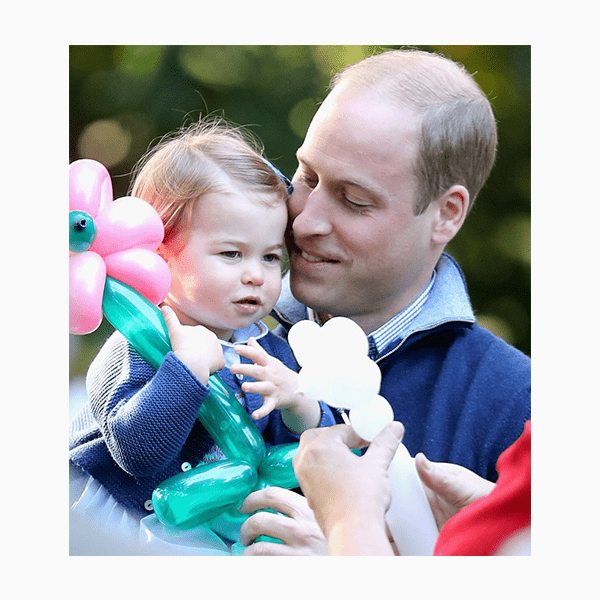 Принц Уильям с дочерью принцессой Шарлоттой