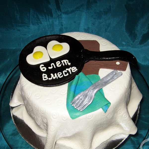  Торт в честь шестой годовщины свадьбы