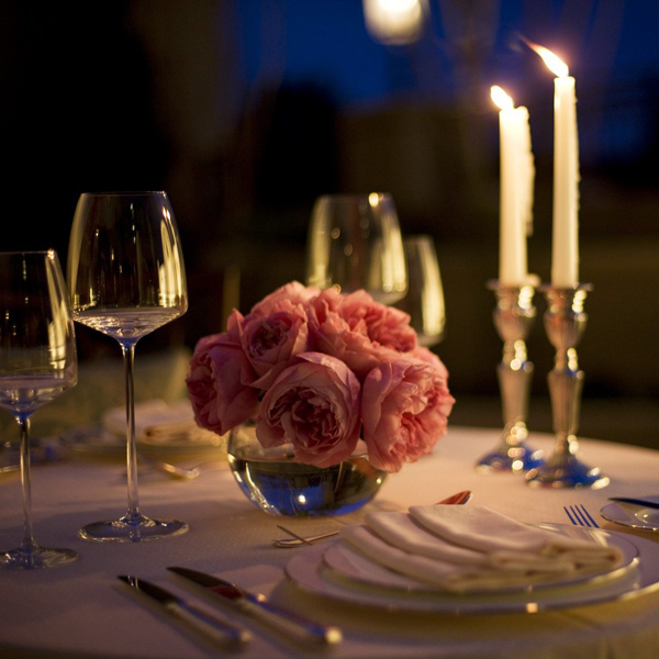  Романтический ужин при свечах