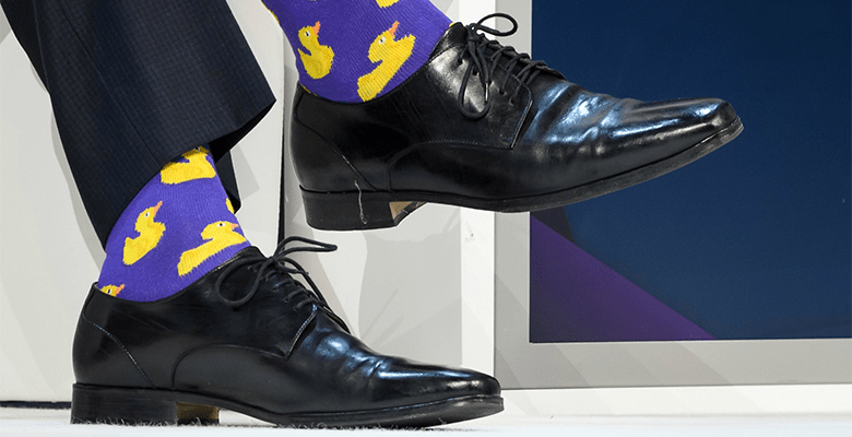 Премьер-министр Канады носит носки с уточками