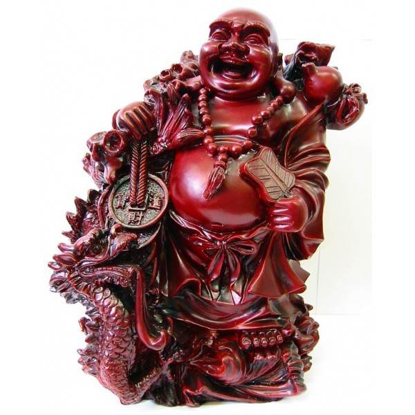 Фигурка будды из красного дерева