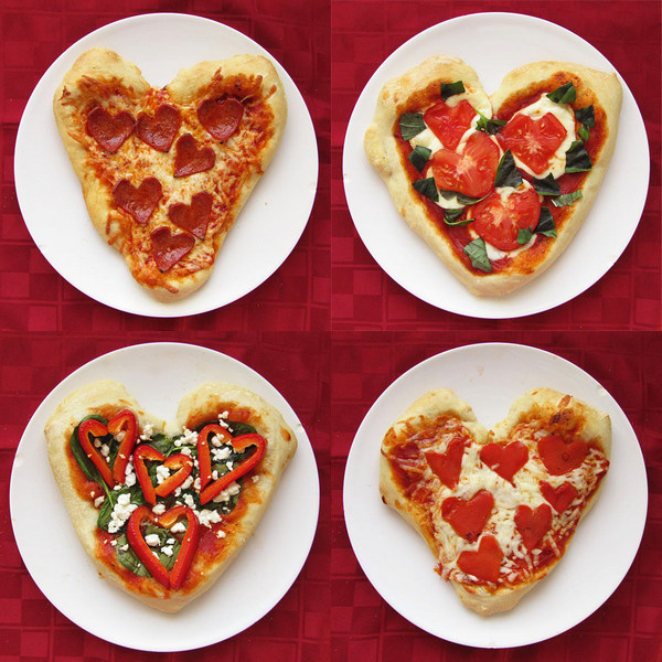 Пицца-сердечко на День святого Валентина