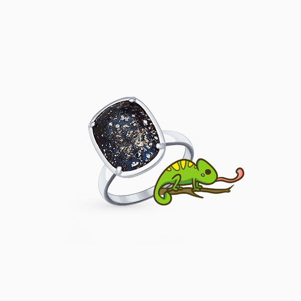 Кольцо SL, серебро, кристаллы Swarovski