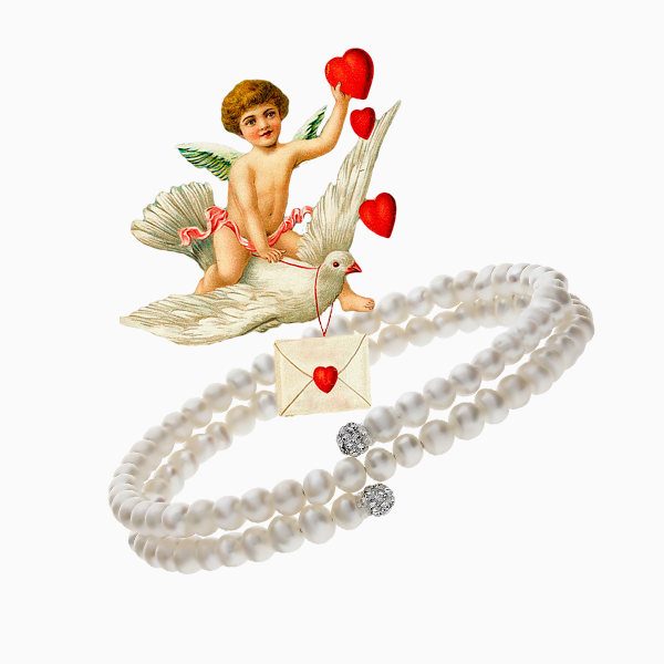 Браслет SL, жемчуг, кристаллы Swarovski Браслет SL, жемчуг, кристаллы Swarovski