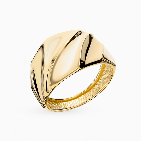 Кольцо Del'ta Lux, желтое золото