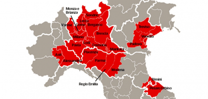 Какие провинции в Италии закрыты на карантин?