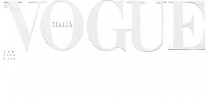 Апрельский номер итальянского Vogue выйдет с белой обложкой