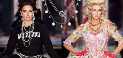Буржуазность и панк: носим цепи вместе с жемчугом, как советуют Moschino и Chanel