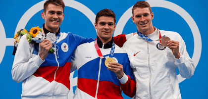 Россия впервые за четверть века завоевала золото в плавании на Олимпиаде