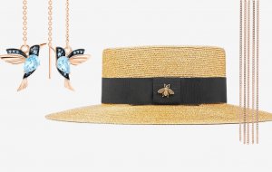 Соломенная шляпа и серьги-нити – фотогеничные аксессуары сезона