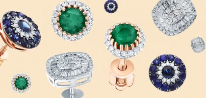 Пусеты с бриллиантами – серьги, которые подходят абсолютно всем