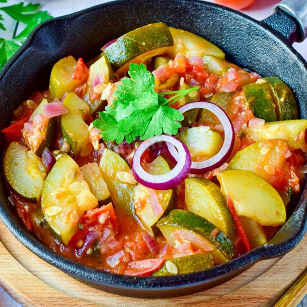 Тушеные кабачки