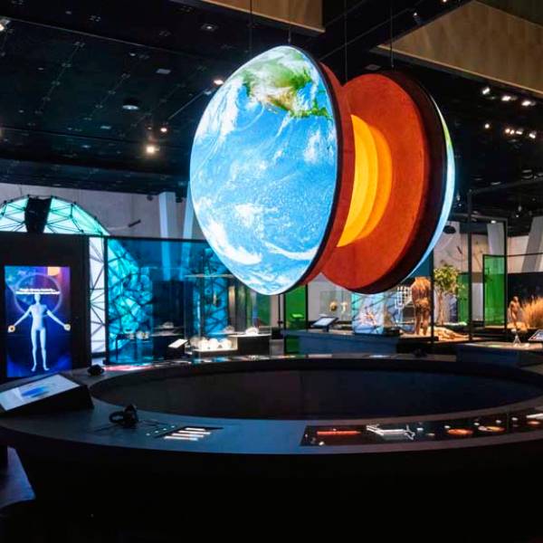 Экспозиция «Земля в разрезе», музей CosmoCaixa