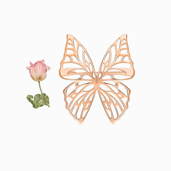 Брошь в форме бабочки – прекрасное дополнение к пиджаку в финале лета