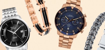Браслет и наручные часы – стильная пара аксессуаров в подарок любимому мужчине