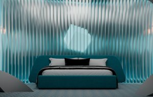 Голубая спальня в интерьере: особенности, фото, для каких стилей подойдет