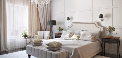 Спальня в стиле неоклассика: особенности, фото в интерьере