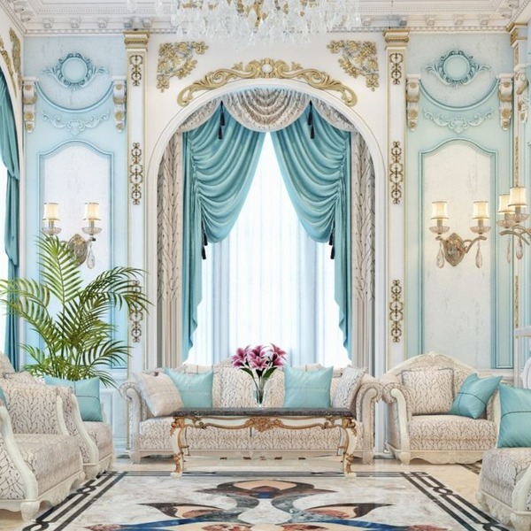 Проект барокко в гостиной