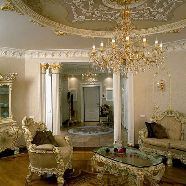 Проект барокко в гостиной