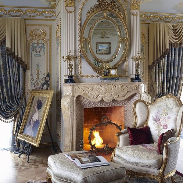 Проект барокко в гостиной