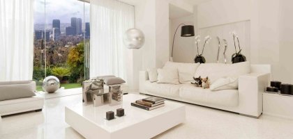 Белая гостиная в интерьере: дизайн, интересные идеи с фото