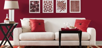 Красная гостиная в интерьере: дизайн, интересные идеи с фото