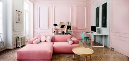 Розовая гостиная в интерьере: дизайн, интересные идеи с фото