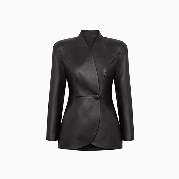 Горячая покупка на осень – кожаный пиджак