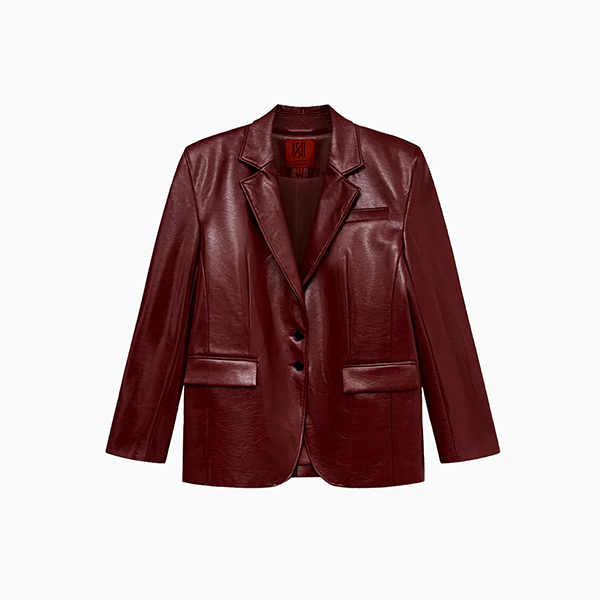 Горячая покупка на осень – кожаный пиджак