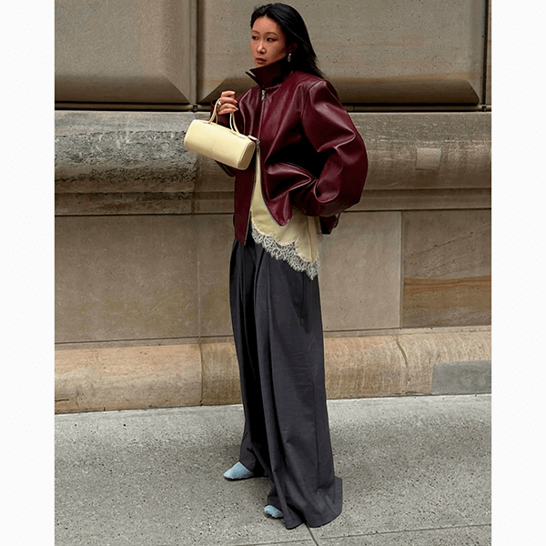 Горячая покупка на осень – кожаный пиджак