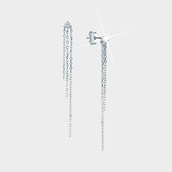 Этой осенью носим зрелищные серьги-нити, как на показах Fendi и Alaïa