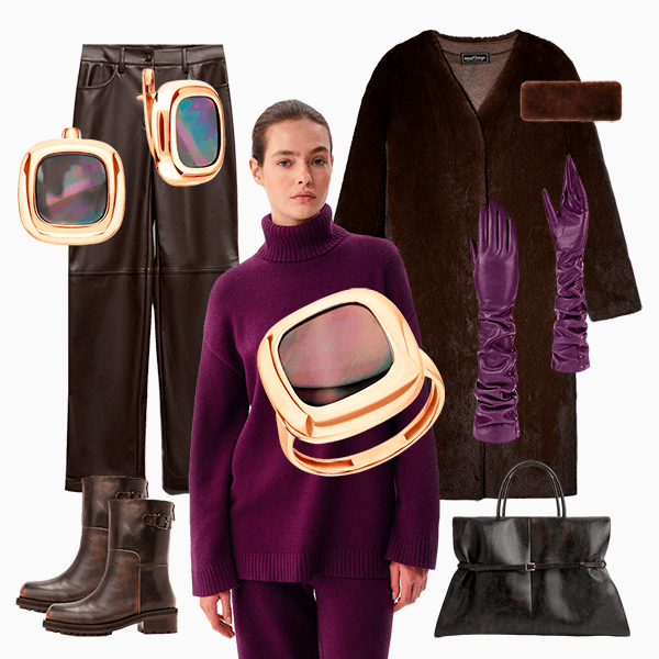 Мех, коричневый цвет, коровий принт, горох: собираем классные образы с актуальными трендами