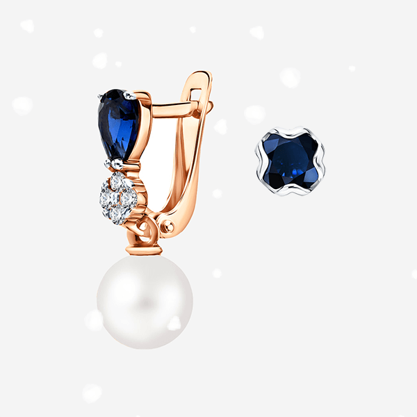 Жемчуг и сапфиры – роскошный дуэт для этой зимы