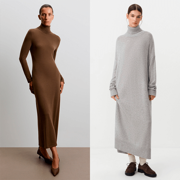 6 платьев на каждый день на осень и зиму