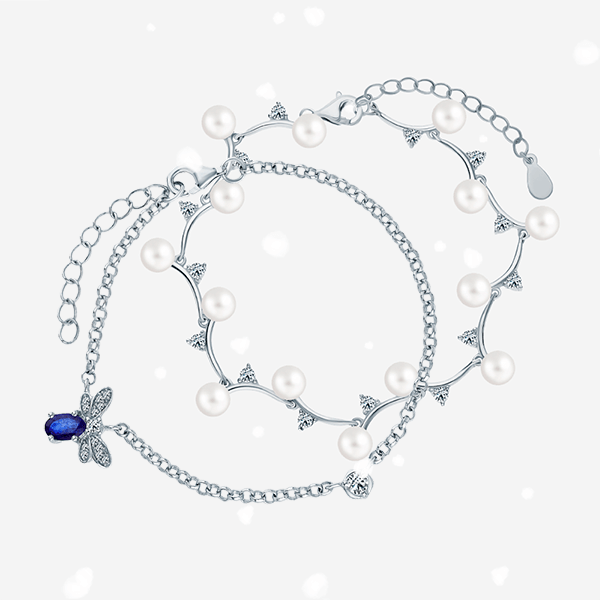 Жемчуг и сапфиры – роскошный дуэт для этой зимы