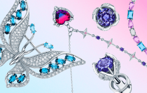 Яркий свитер и украшения с цветными камнями для тех, кто уже устал от серости за окном