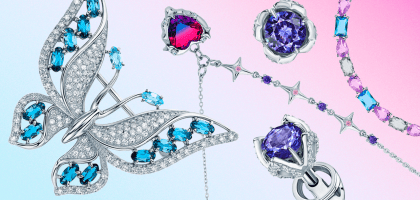 Яркий свитер и украшения с цветными камнями для тех, кто уже устал от серости за окном