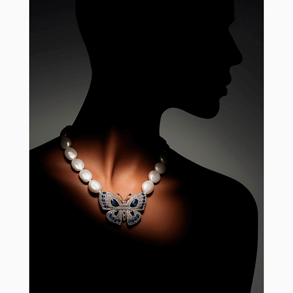 Жемчуг и сапфиры – роскошный дуэт для этой зимы