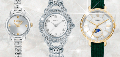 Наручные часы с кристаллами для тех, кто хочет уже почувствовать праздничное настроение