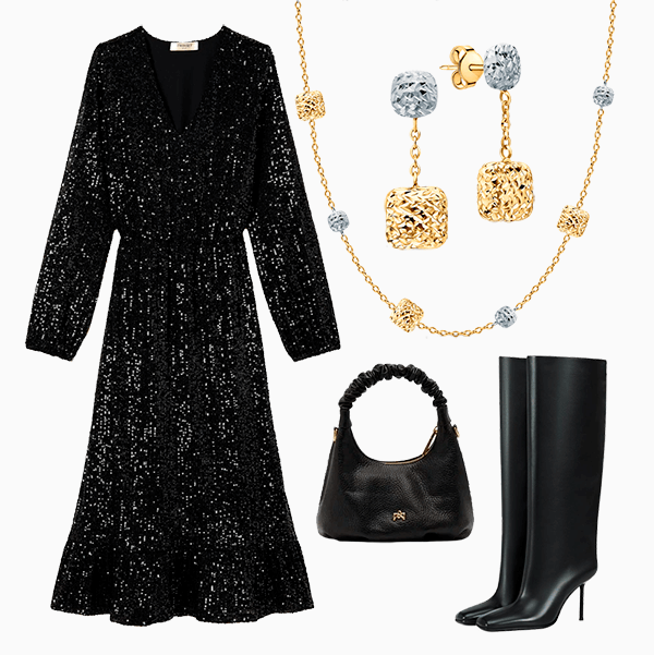 Сияйте! 5 лучших праздничных образов с пайетками