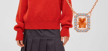 А вы отважились бы носить оранжевый цвет зимой?