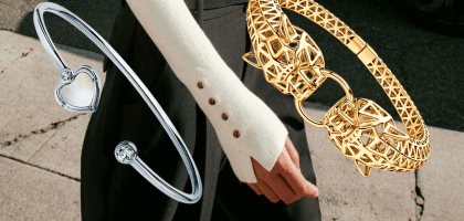 Носите браслеты поверх рукавов – зимой это смотрится очень стильно