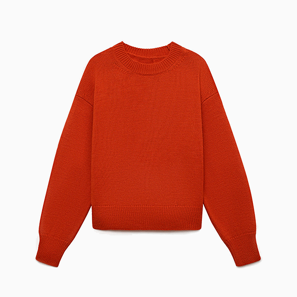 А вы отважились бы носить оранжевый цвет зимой?