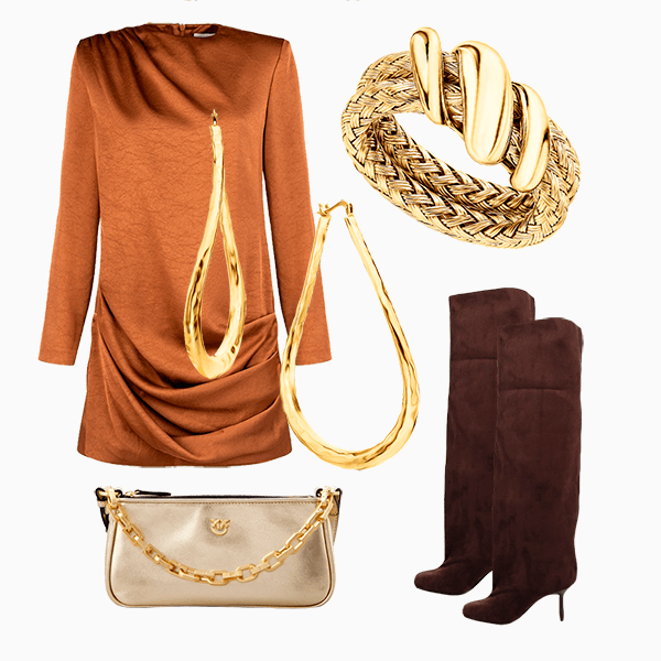 Все оттенки красного, оранжевого и золотого: собираем образы в цветах хозяйки года