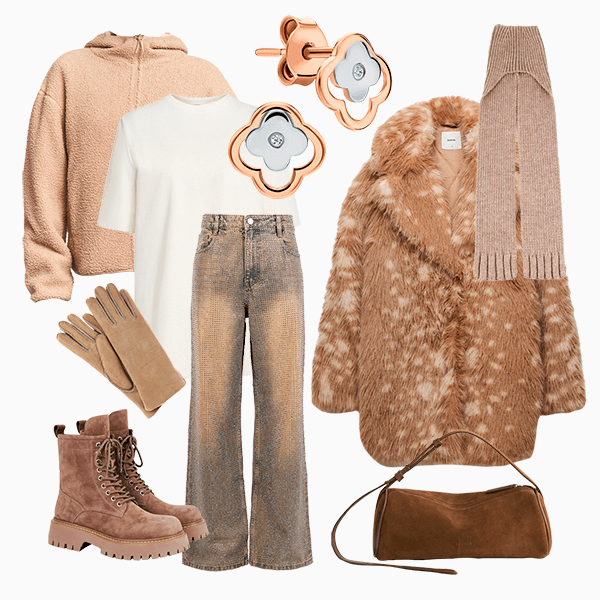 Не отличить от натуральной: 3 ярких образа с трендовыми экошубами