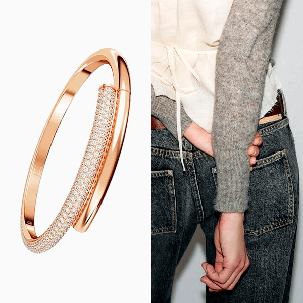 Носите браслеты поверх рукавов – зимой это смотрится очень стильно