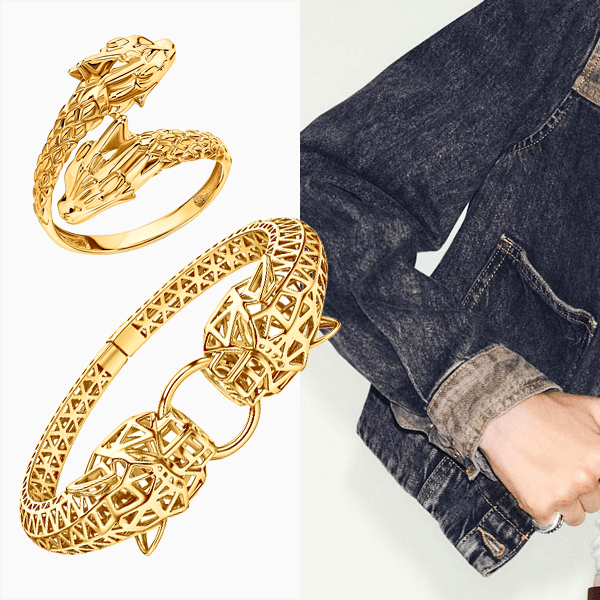 Носите браслеты поверх рукавов – зимой это смотрится очень стильно